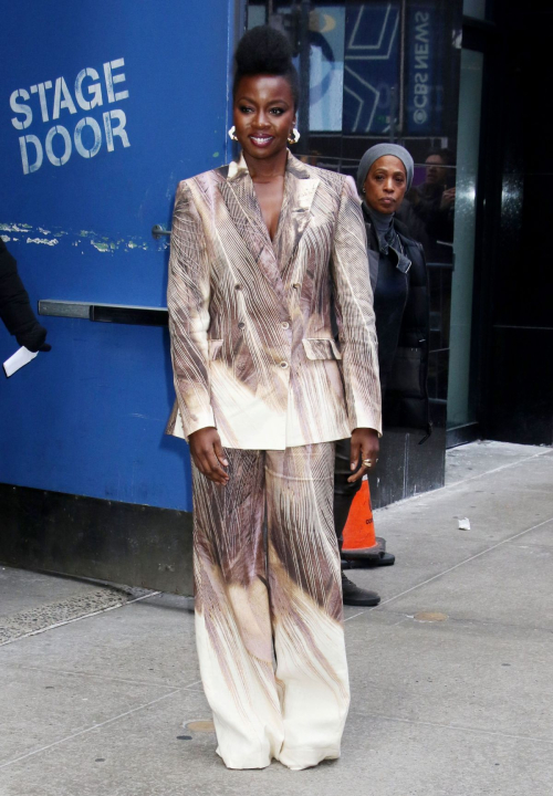 Danai Gurira Arrives at Good Morning America in New York, February 2024 3