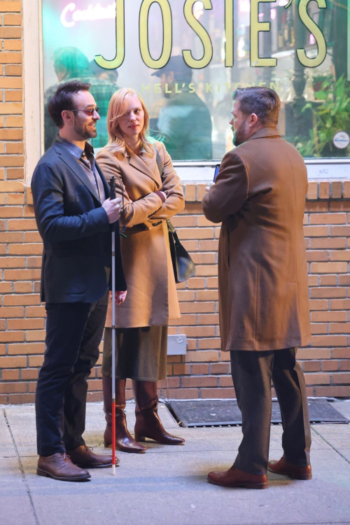 Deborah Ann Woll and Elden Henson on Daredevil Set in New York, February 2024 1