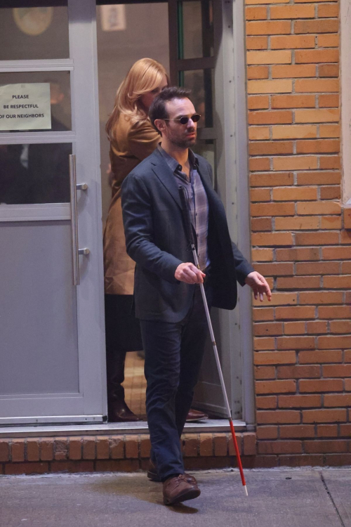 Deborah Ann Woll and Elden Henson on Daredevil Set in New York, February 2024 6