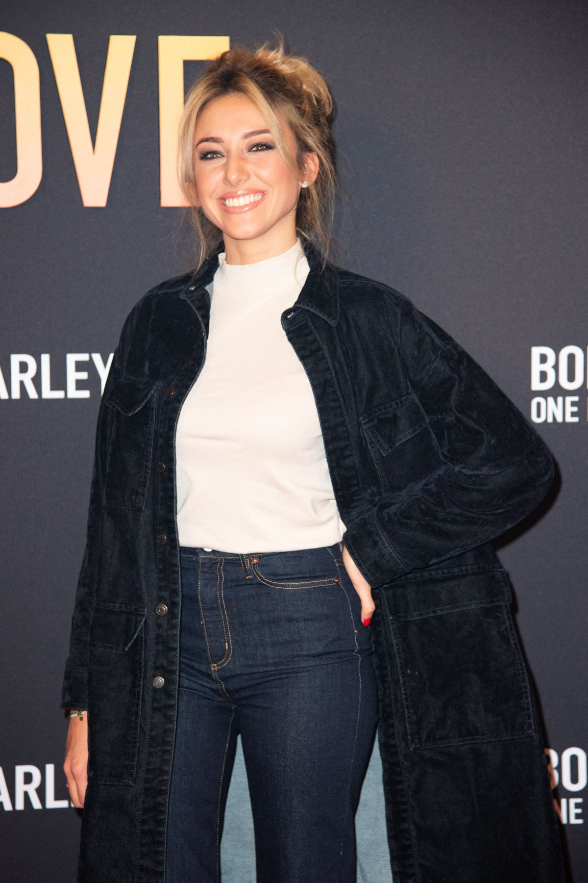 Delphine Wespiser at Bob Marley One Love Premiere in Paris, February 2024