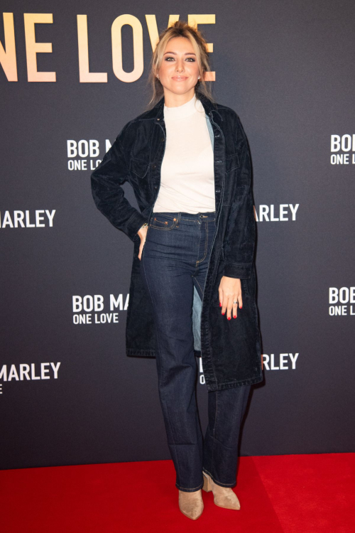 Delphine Wespiser at Bob Marley One Love Premiere in Paris, February 2024 5