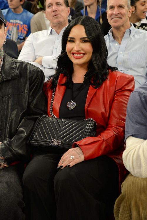 Demi Lovato at Knicks Game in New York, February 2024 3