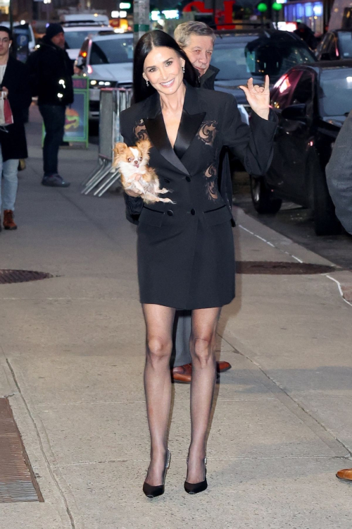 Demi Moore Leaving Her Hotel in New York, January 2024 1