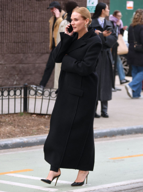 Diane Kruger Arrives at Jason Wu Show at NYFW, February 2024