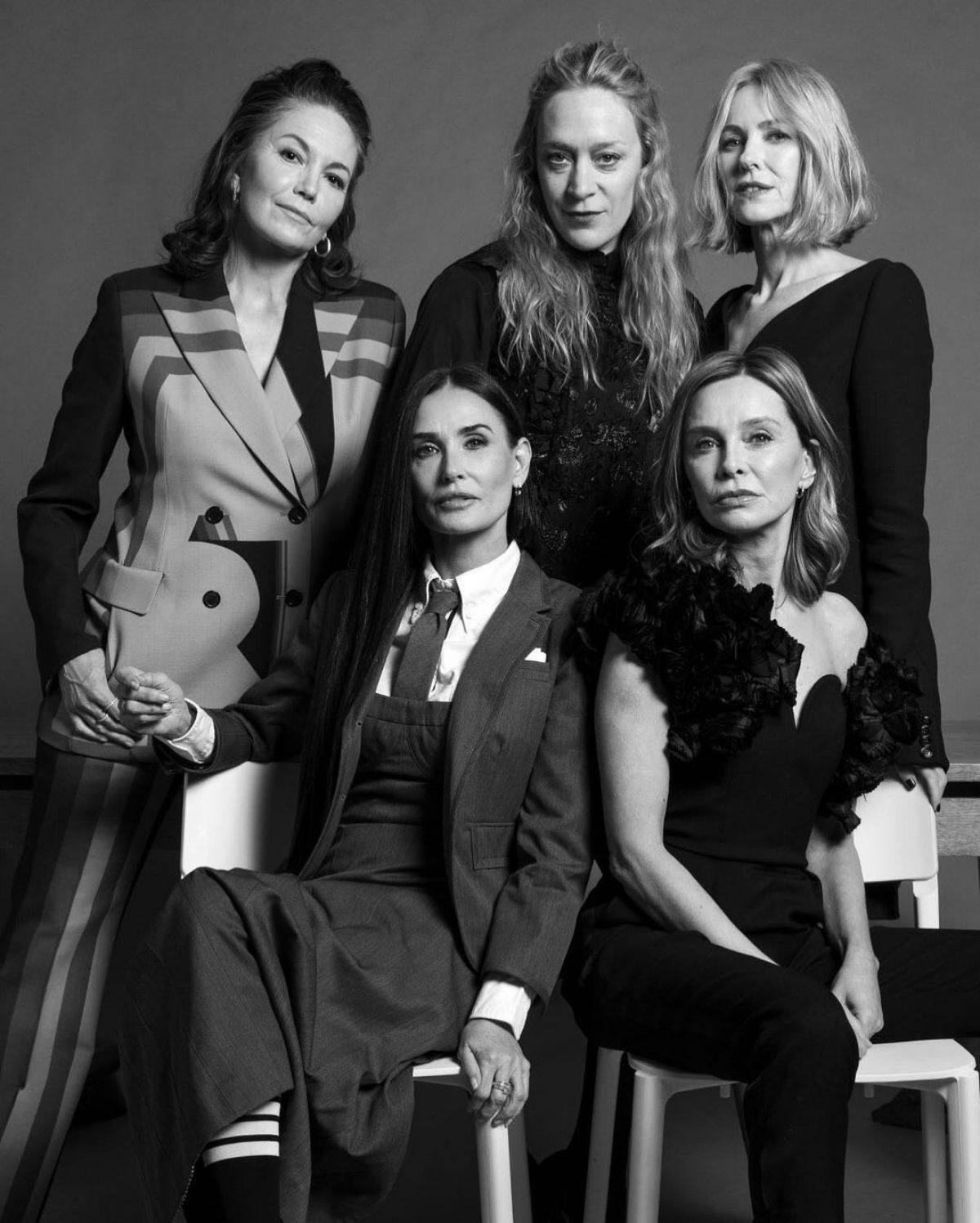 Diane Lane, Chloe Sevigny, Naomi Watts, Demi Moore and Calista Flockhart for NY Times, 2024