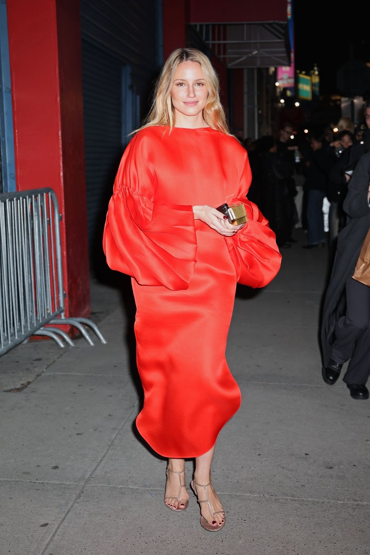 Dianna Agron Arrives at Khaite Fashion Show at NYFW, February 2024