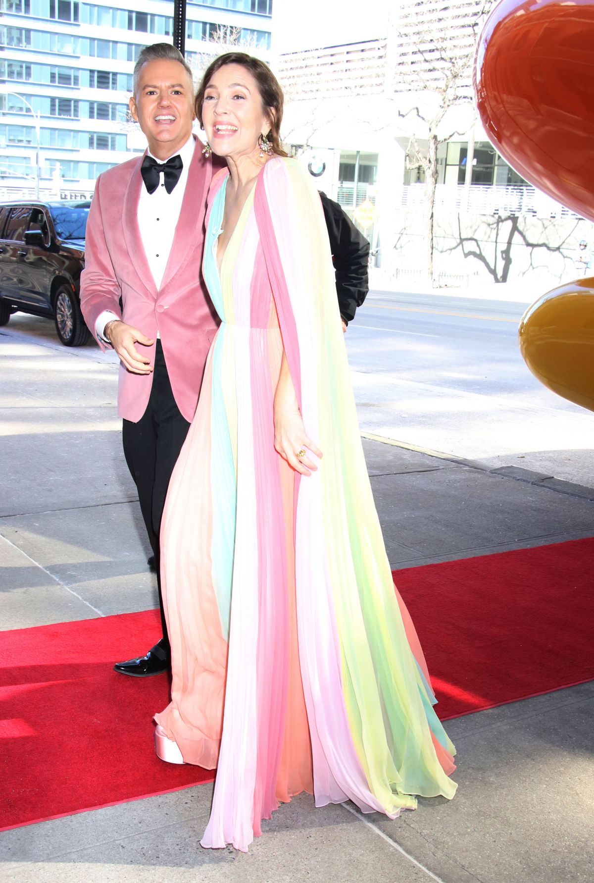 Drew Barrymore and Ross Mathews Arriving Back to The Drew Barrymore Show, February 2024