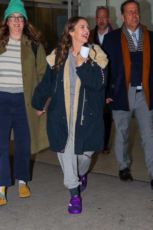 Drew Barrymore Out and About in New York, February 2024 3