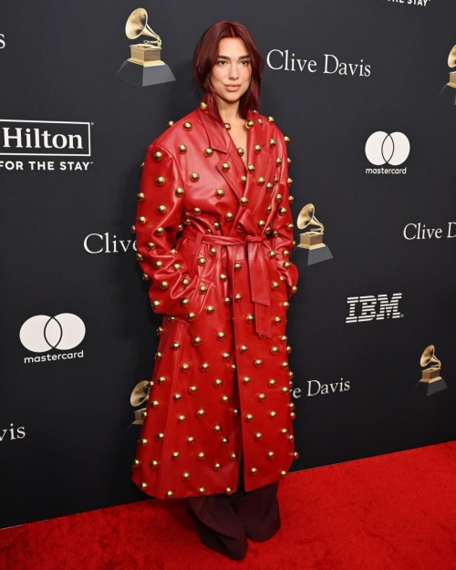 Dua Lipa at Clive Davis Pre-Grammy Gala in Los Angeles, February 2024 2