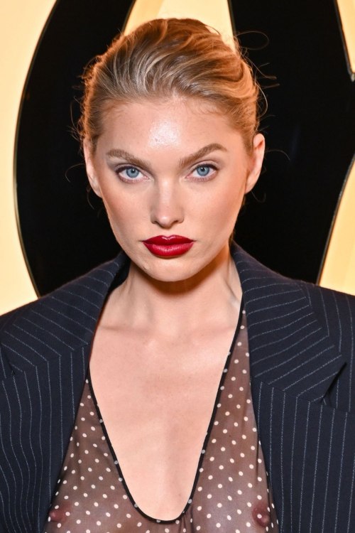 Elsa Hosk at Saint Laurent Womenswear FW24-25 Show at Paris Fashion Week, February 2024 1