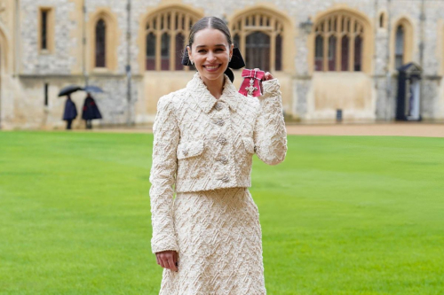 Emilia Clarke at Windsor Castle for British Empire Ceremony, February 2024 1