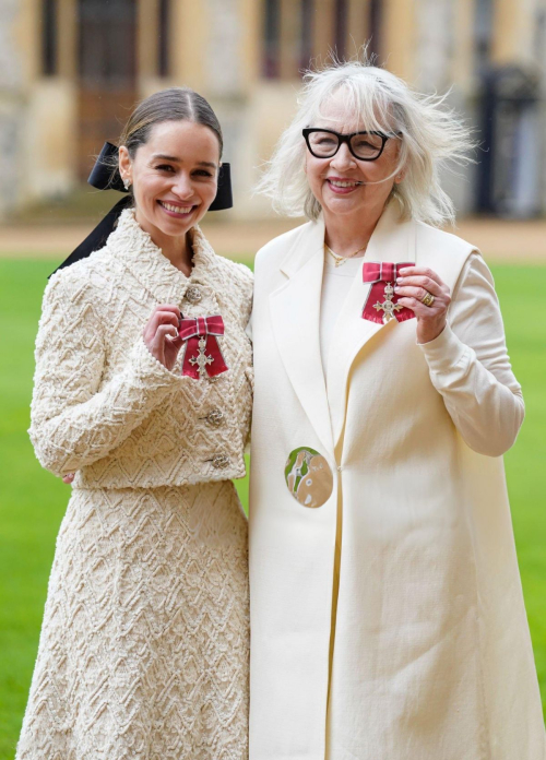 Emilia Clarke at Windsor Castle for British Empire Ceremony, February 2024 6