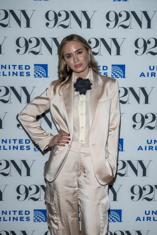 Emily Blunt at Oppenheimer Discussion at 92NY in New York, February 2024