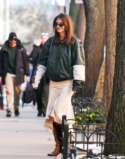 Emily Ratajkowski Out and About in New York, February 2024