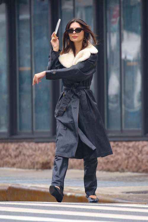 Emily Ratajkowski Out for Morning Walk, February 2024 2