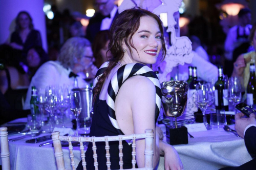 Emma Stone at EE Bafta Film Awards Dinner in London, February 2024 2