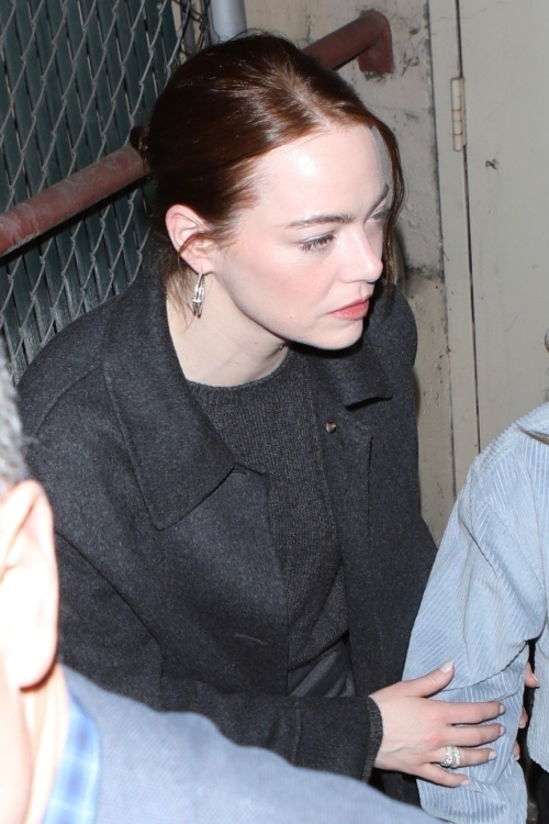 Emma Stone Leaves Q&A for Poor Things in Los Angeles, February 2024 5