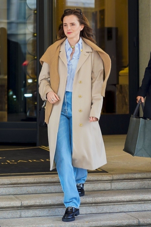 Emma Watson Leaves Hotel in Milan, February 2024 4