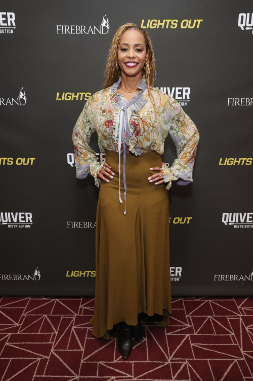 Erica Peeples at Lights Out Screening in Los Angeles, February 2024