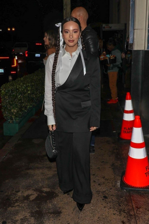 Faouzia Arriving at Warner Music Group Pre-Grammy Party in Los Angeles, February 2024