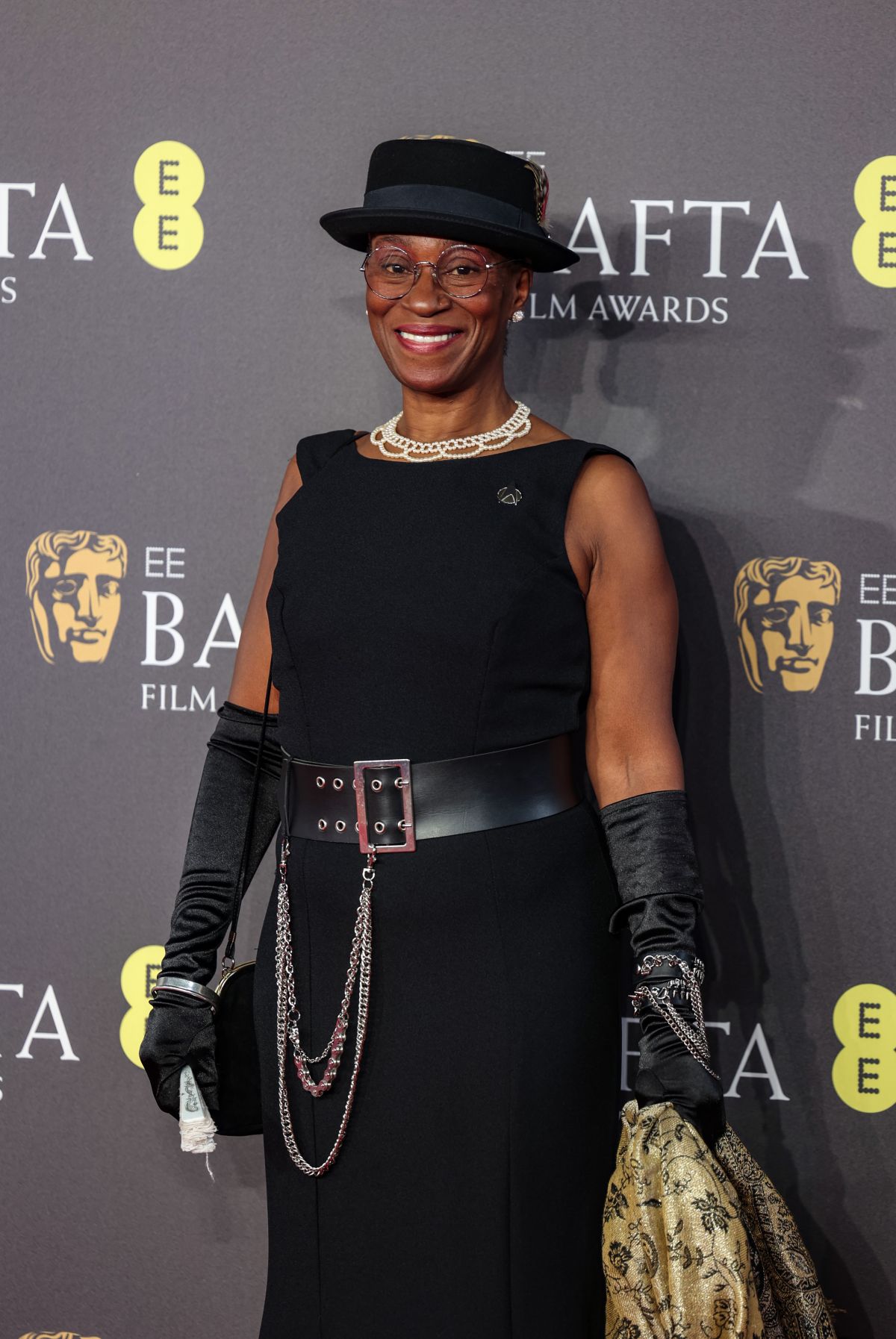 Flo Wilson at BAFTA Film Awards in London, February 2024