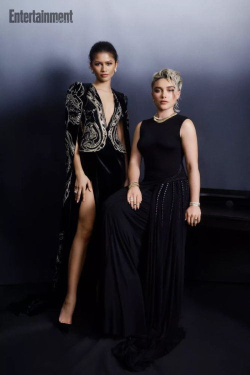 Florence Pugh and Zendaya for Entertainment Weekly, February 2024 2