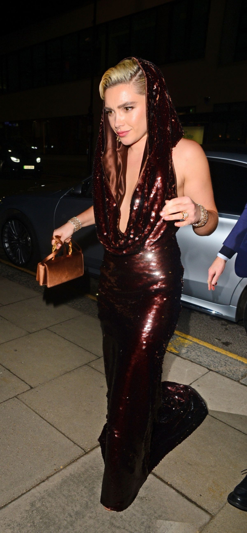 Florence Pugh Arrives at Dune: Part 2 Premiere Afterparty in London, February 2024 6