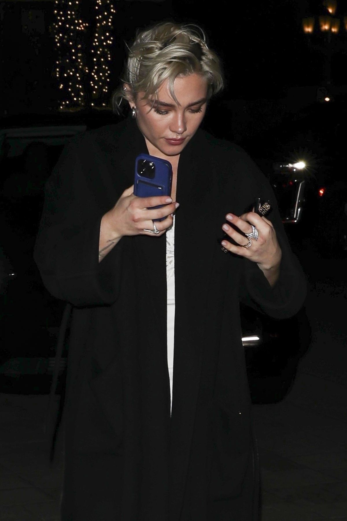 Florence Pugh Arrives at Her Hotel in Beverly Hills, February 2024