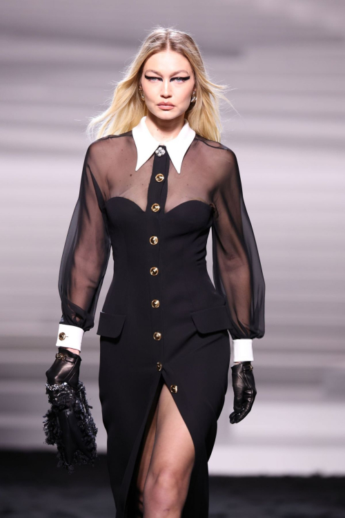 Gigi Hadid Walks Runway at Versace Fashion Show, February 2024 9