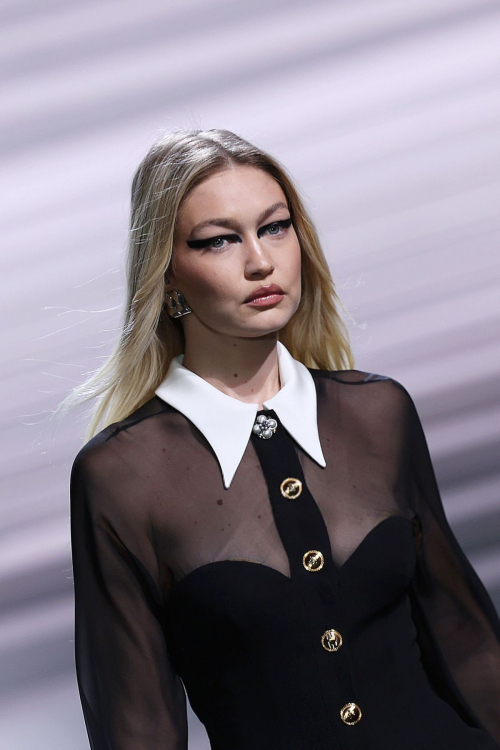 Gigi Hadid Walks Runway at Versace Fashion Show, February 2024 4