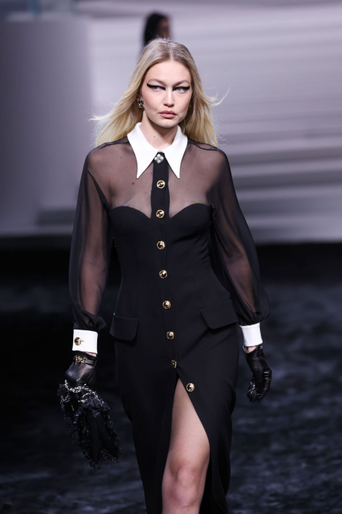 Gigi Hadid Walks Runway at Versace Fashion Show, February 2024 7