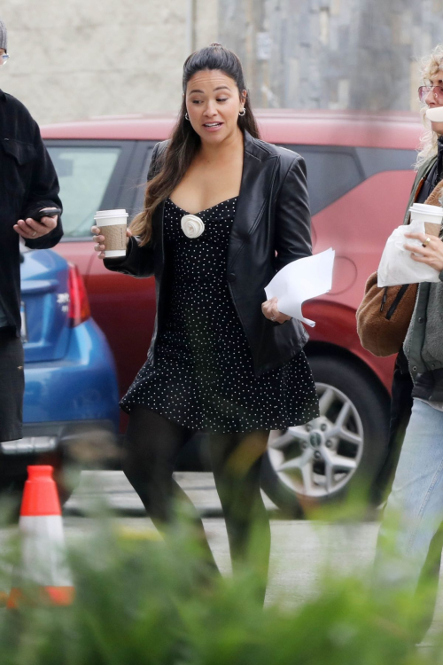 Gina Rodriguez on Set of Not Dead Yet Los Angeles, February 2024 1