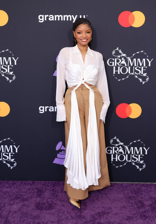 Halle Bailey at Grammy U Masterclass for 66th Grammy Awards, February 2024 3