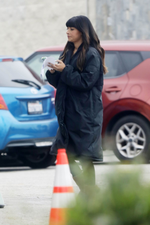 Hannah Simone on the Set of Not Dead Yet in Los Angeles, February 2024 2