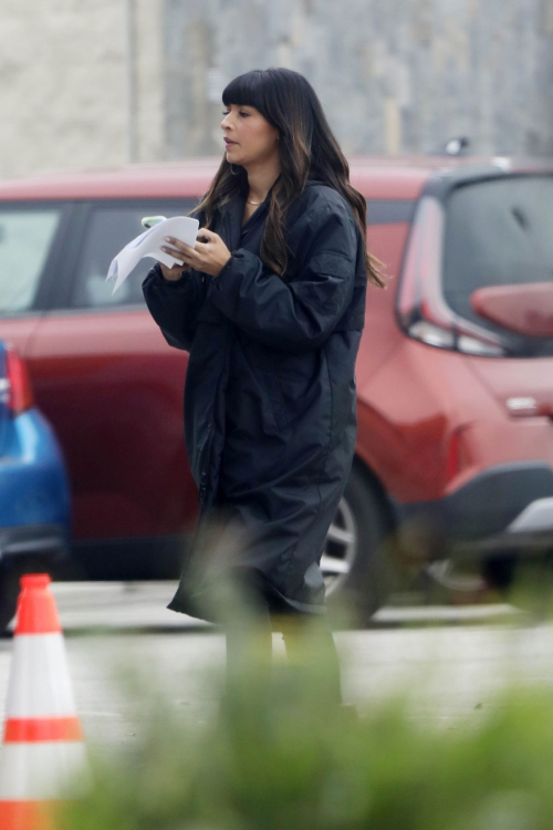 Hannah Simone on the Set of Not Dead Yet in Los Angeles, February 2024 4