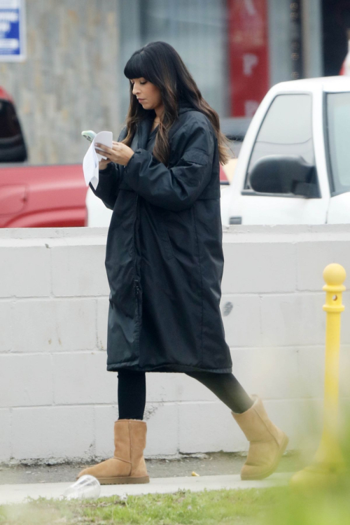 Hannah Simone on the Set of Not Dead Yet in Los Angeles, February 2024 5