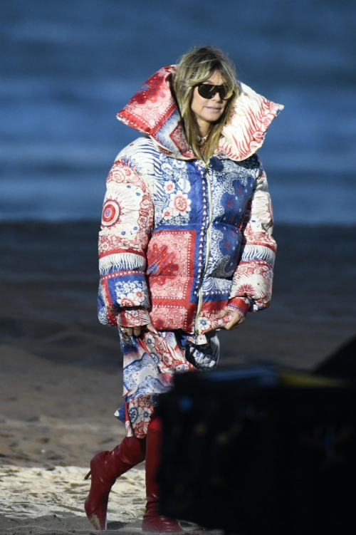 Heidi Klum on Set of Germany