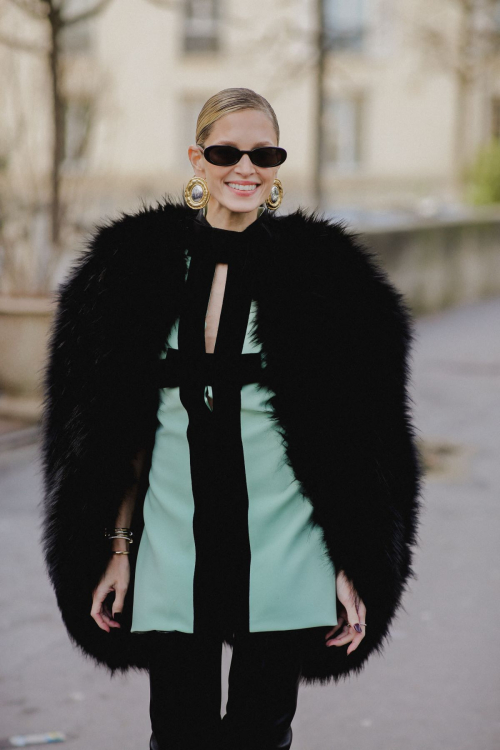 Helena Bordon at Elie Saab Haute Couture Show in Paris, January 2024