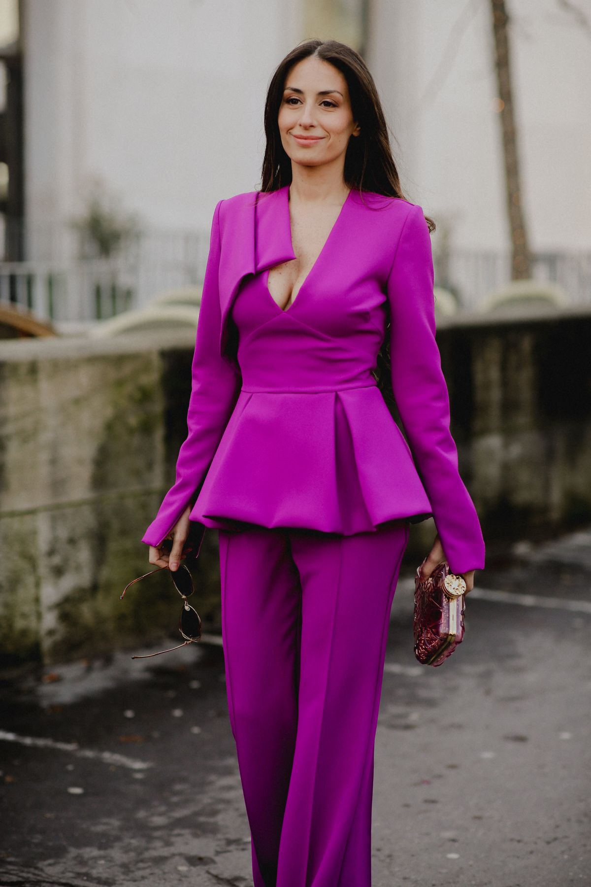 Hiba Tawaji at Elie Saab Haute Couture Show in Paris, January 2024