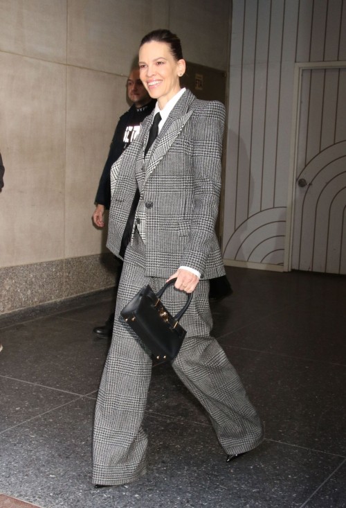 Hilary Swank Arrives at Today Show in New York, February 2024 1