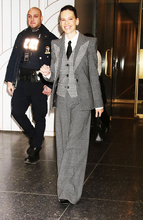 Hilary Swank Arrives at Today Show in New York, February 2024 3