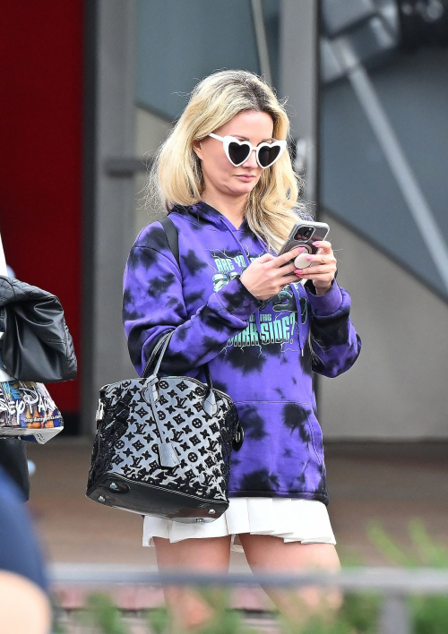 Holly Madison Out with Her Kids at Disneyland, February 2024