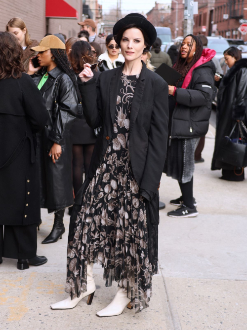 Jaimie Alexander Arrives at Jason Wu Show at New York Fashion Week, February 2024