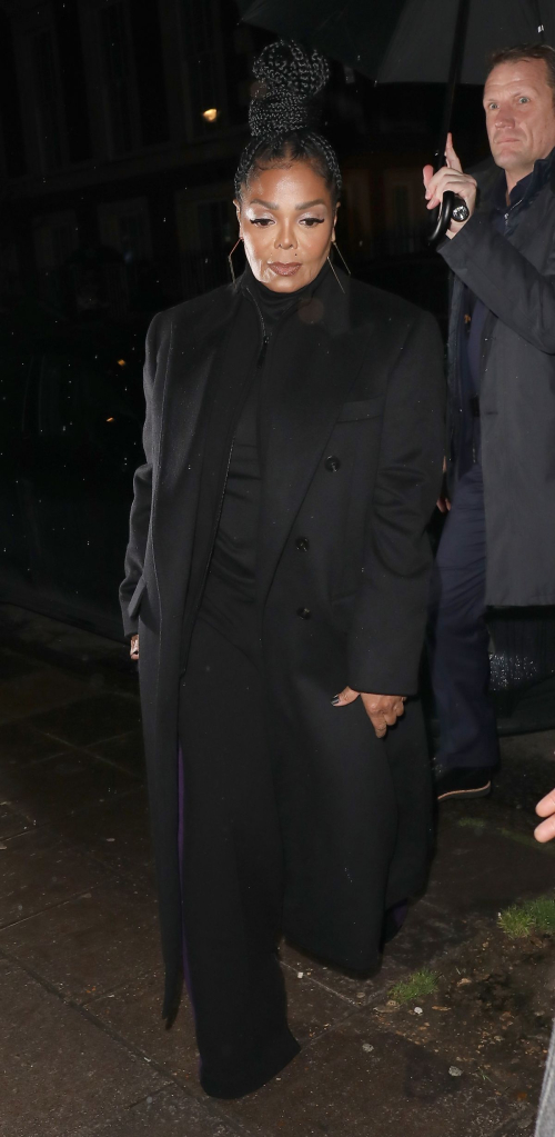 Janet Jackson Arrives at Hugo Boss LFW Party in Mayfair, February 2024 4