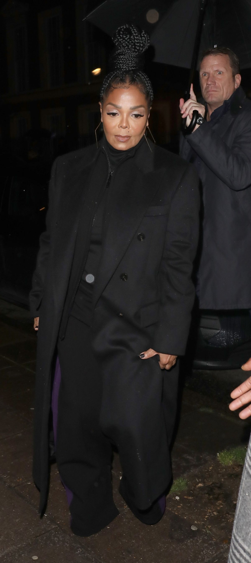 Janet Jackson Arrives at Hugo Boss LFW Party in Mayfair, February 2024 6