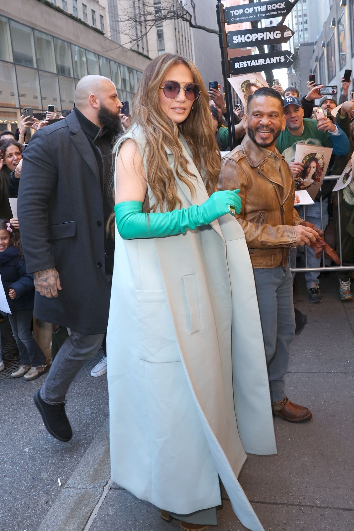 Jennifer Lopez Arriving at NBC Studios in New York, February 2024