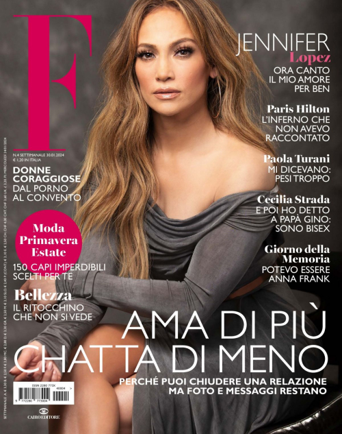 Jennifer Lopez in F Magazine, January 2024