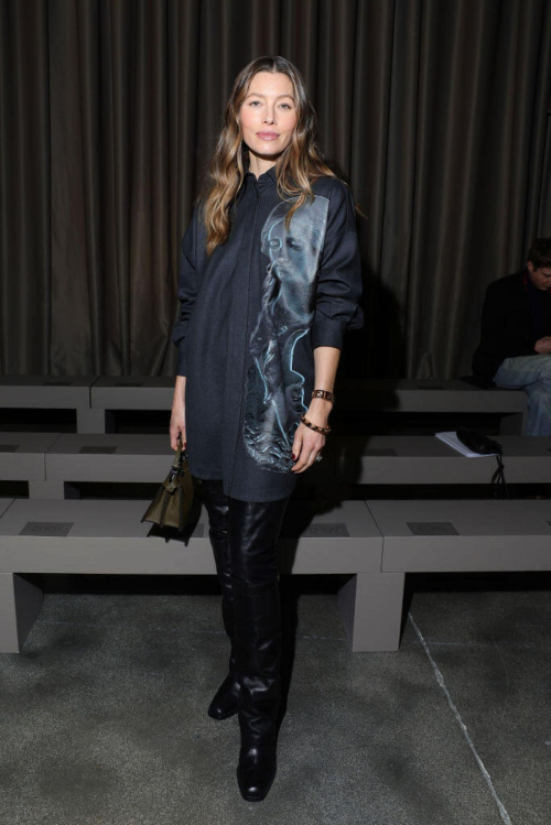 Jessica Biel at Fendi Womenswear Fall/Winter 2024 Fashion Show in Milan, February 2024 7