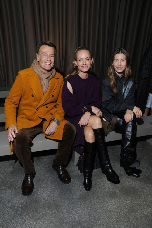 Jessica Biel at Fendi Womenswear Fall/Winter 2024 Fashion Show in Milan, February 2024 8