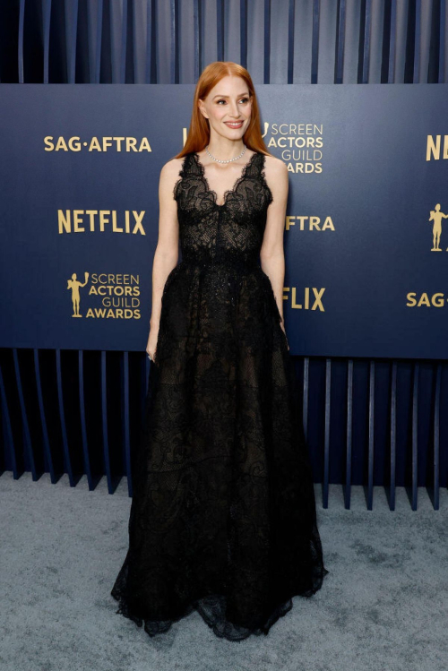 Jessica Chastain at 30th Annual Screen Actors Guild Awards, February 2024